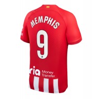Atletico Madrid Memphis Depay #9 Hemmatröja 2023-24 Korta ärmar